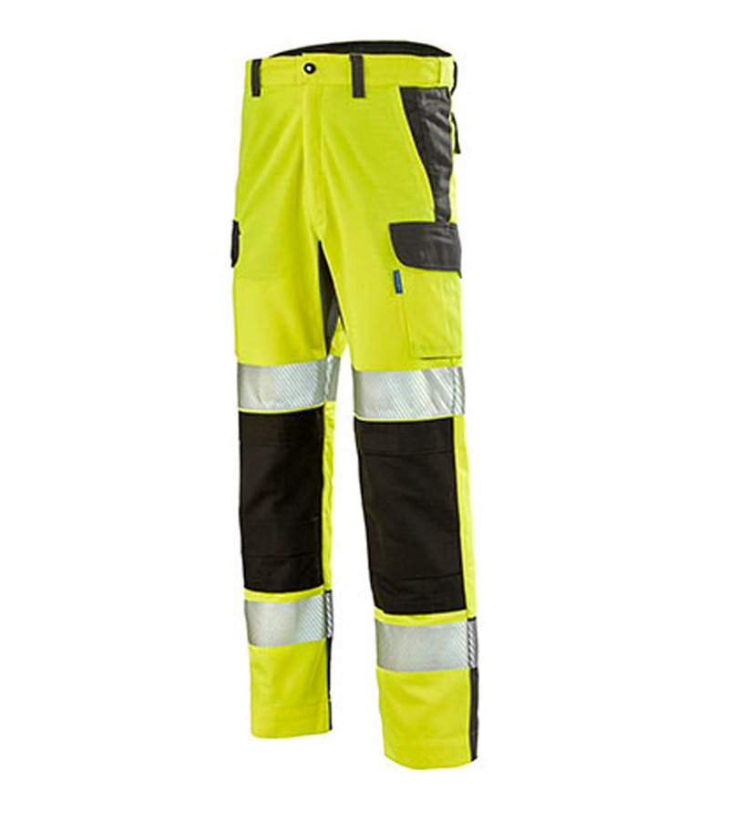 Les produits   Vêtement de travail - Balise pantalon HV homme  vert/jaune T52 LMA